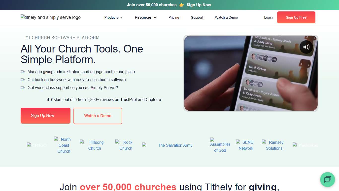 Church Giving: Mobile App, Online & Text Giving for Churches Tithe.ly